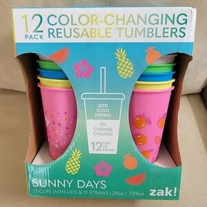 Zak 12 Pc Color Changing Cups
